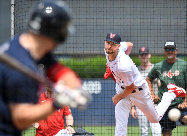 Chris Sale Red Sox pitcher rehab WooSox Polar Park