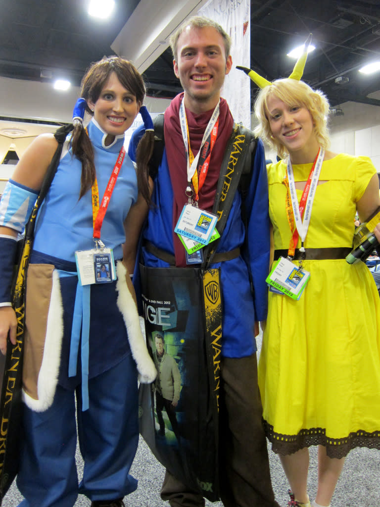 Korra and friends are quite happy to be here - San Diego Comic-Con 2012