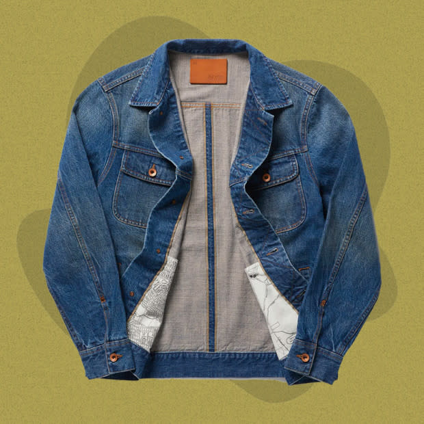 <p>As its name suggests, this organic cotton selvedge denim jacket was made for the long haul. But since it’s garment washed, it’ll look like one of your well-worn favorites right out of the box. The map print inside the pockets is a fun travel-inspired touch. </p><p>[$238; <a href="https://go.skimresources.com?id=106246X1712071&xs=1&xcust=mj-bestdenimjackets-jzavaleta-080423-update&url=https%3A%2F%2Fwww.taylorstitch.com%2Fcollections%2Fthe-long-haul-jacket%2Fproducts%2Flong-haul-jacket-in-sawyer-wash-organic-selvage-2202" rel="noopener" target="_blank" data-ylk="slk:taylorstitch.com;elm:context_link;itc:0;sec:content-canvas" class="link ">taylorstitch.com</a>]</p>