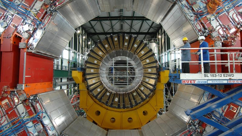 A superconducting CMS magnet at CERN.