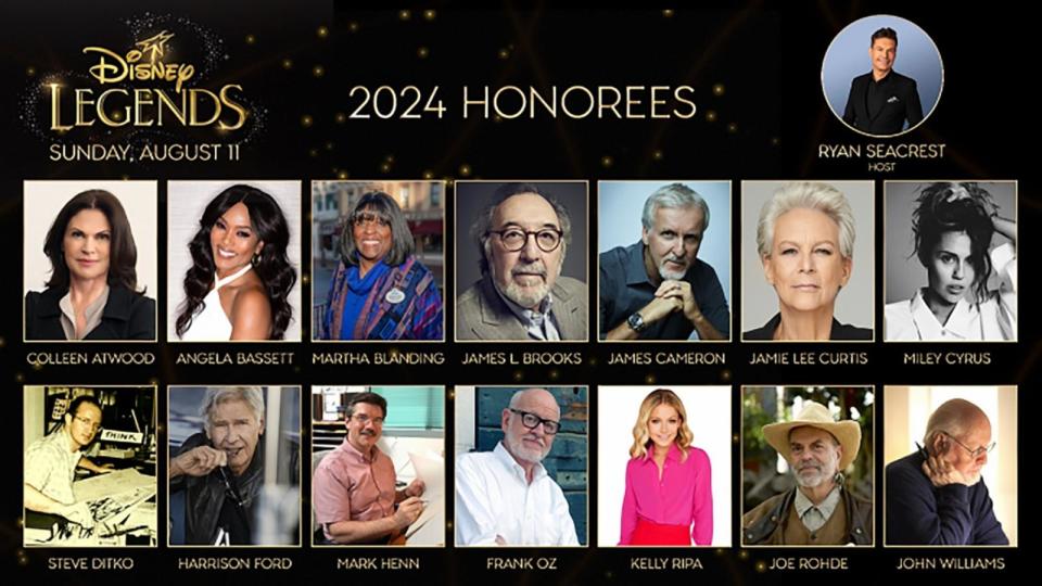 PHOTO: Disney Legends 2024 honorees. (Disney)