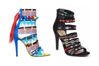 <p>Brian Atwood for Victoria’s Secret “Nomadic adventure” sandals, left, and Jessica Simpson beaded sandals, <a rel="nofollow noopener" href="http://www.lordandtaylor.com/main/ProductDetail.jsp?PRODUCT%3C%3Eprd_id=845524442273787&site_refer=CSE_GGLPRADS001_LT&gclid=EAIaIQobChMI9dKg9LHf1wIVq7ftCh3wpQLyEAkYAiABEgIlZvD_BwE&gclsrc=aw.ds" target="_blank" data-ylk="slk:$59.50 Lord & Taylor;elm:context_link;itc:0;sec:content-canvas" class="link ">$59.50 Lord & Taylor</a> (Photo: Victoria’s Secret/Lord & Taylor) </p>