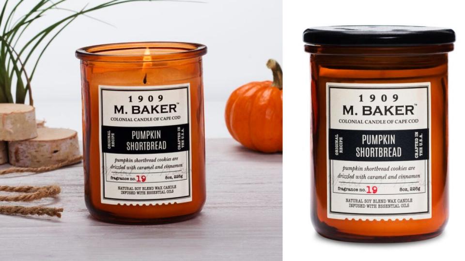 Best Wayfair gifts: Pumpkin shortbread candle