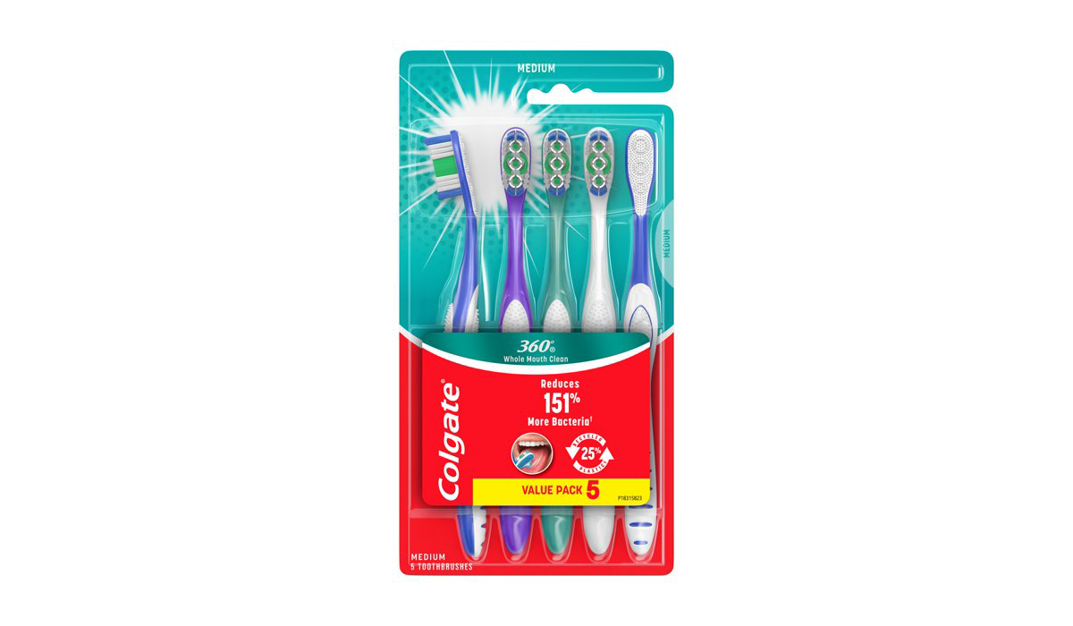 Colgate 360 toothbrush. (Photo: Walmart)