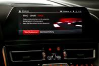 <p>And in Track, which is only available on the M8 Competition, every assist system is turned off, the central display goes black, the audio system is turned off, and the design of the gauge cluster changes.</p>