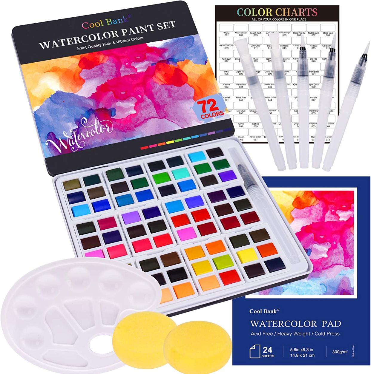 watercolor paint set, gifts for mom