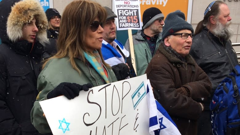 Students, Jewish community members rally against anti-Semitism