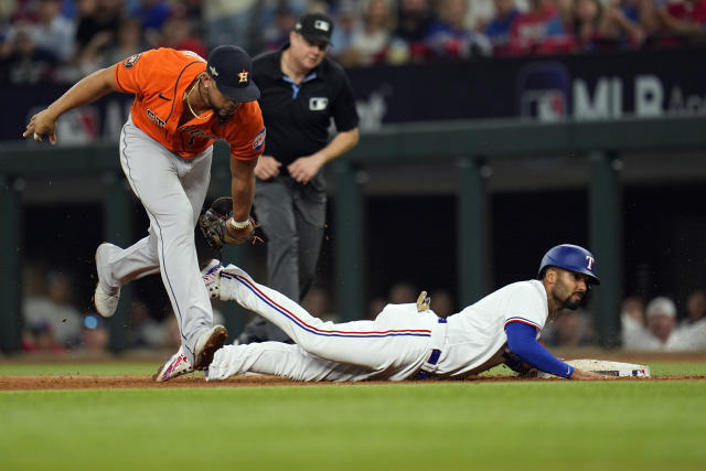 ALCS Game 4: Astros get big double-play by tagging Marcus Semien's