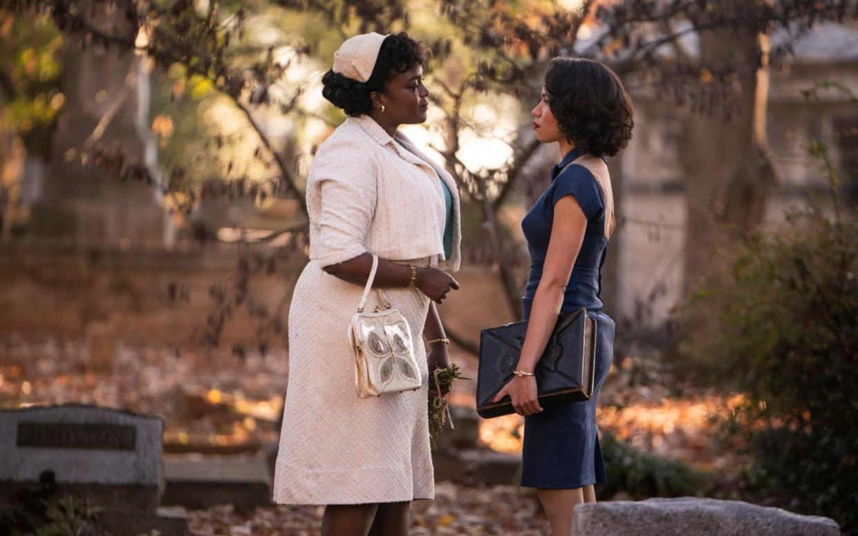 Wunmi Mosaku and Jurnee Smollett in the series finale of the genre-bending Lovecraft Country - HBO