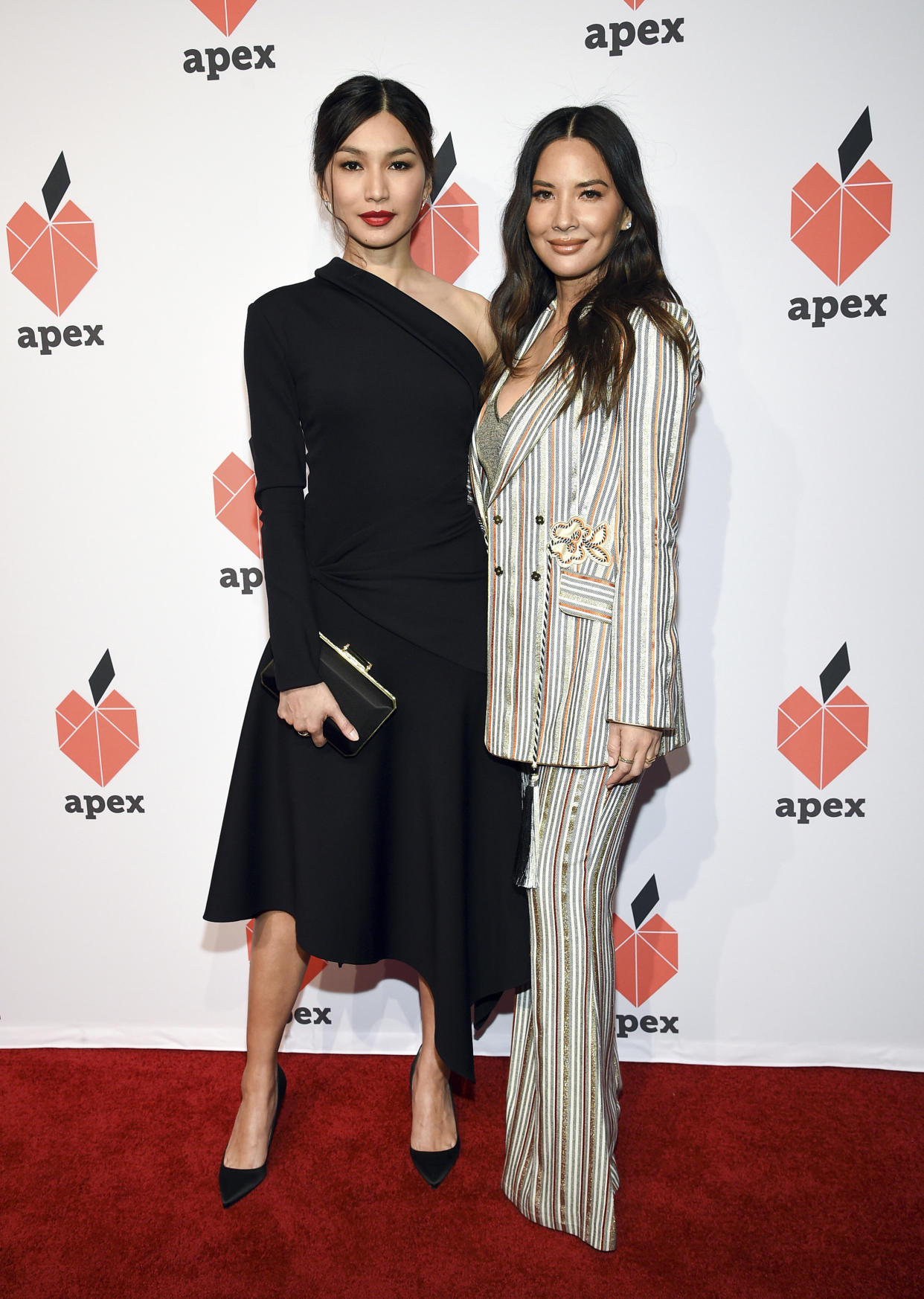 Gemma Chan, left, and Olivia Munn attend the 27th Anniversary Inspiration Awards Gala on Wednesday in New York City. (Evan Agostini/Invision/AP)