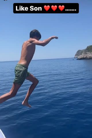 Tom Brady soaks up sun on yacht in St Tropez and gives son boxing lessons  during vacation