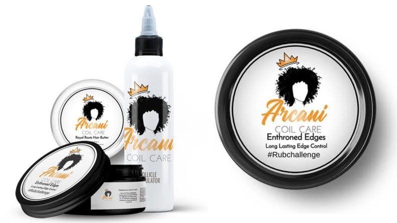 Credit:                      Arcani Coil Care                                             Take care of your curls and coils with Arcani Coil Care.