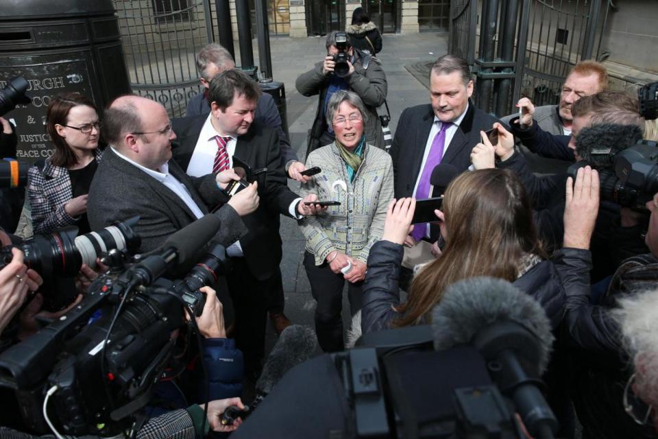 Carol Rohan Beyts in Edinburgh on Wednesday. (PA)