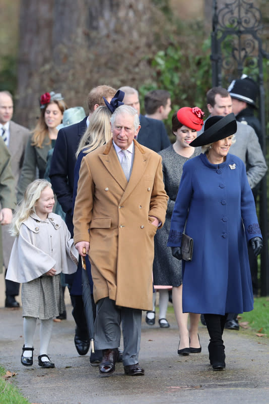 Los reyes Carlos y Camilla en Sandringham