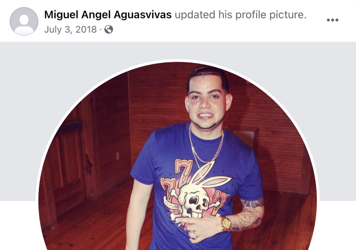 A photo of Miguel Angel Aguasvivas, the husband of Katherine Altagracia Guerrero De Aguasvivas.