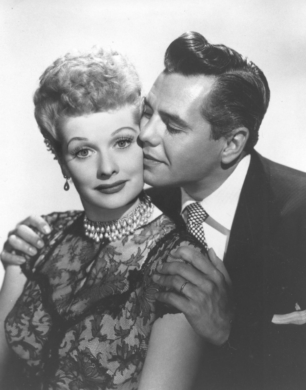 Lucille Ball and Desi Arnaz starred in the CBS sitcom "I Love Lucy."