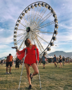 <p>Stefanie Giesinger hatte auf dem Coachella Gelände so viel Spaß, dass sie sich dabei glatt den Knöchel verstauchte. Weitergefeiert wurde trotzdem. (Bild: Insatgram.com/ Stefanie Giesinger) </p>