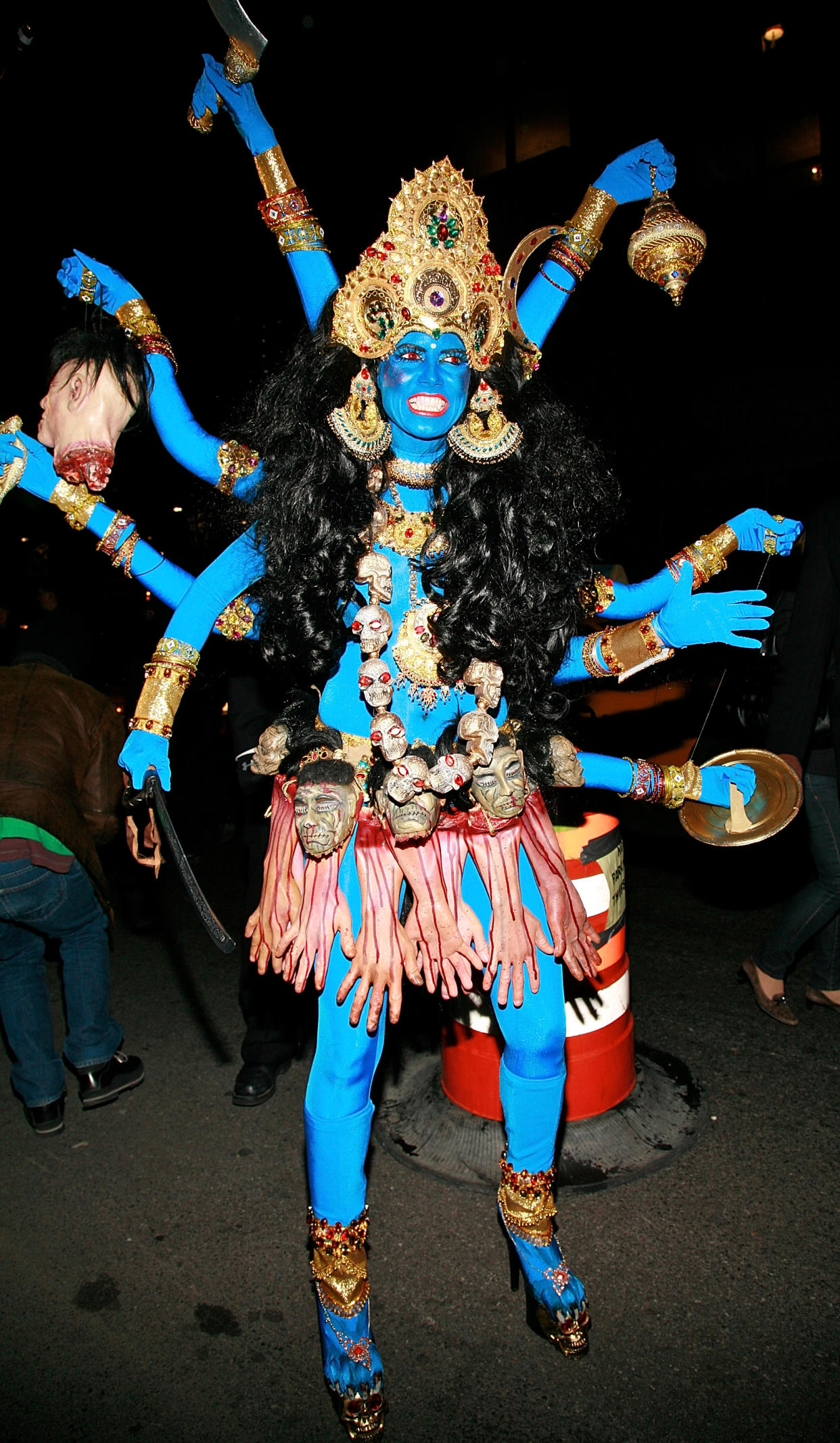 Supermodel Heidi Klum arrives at Heidi Klum's 2008 annual Halloween party at 1OAK on October 31, 2008 in New York City