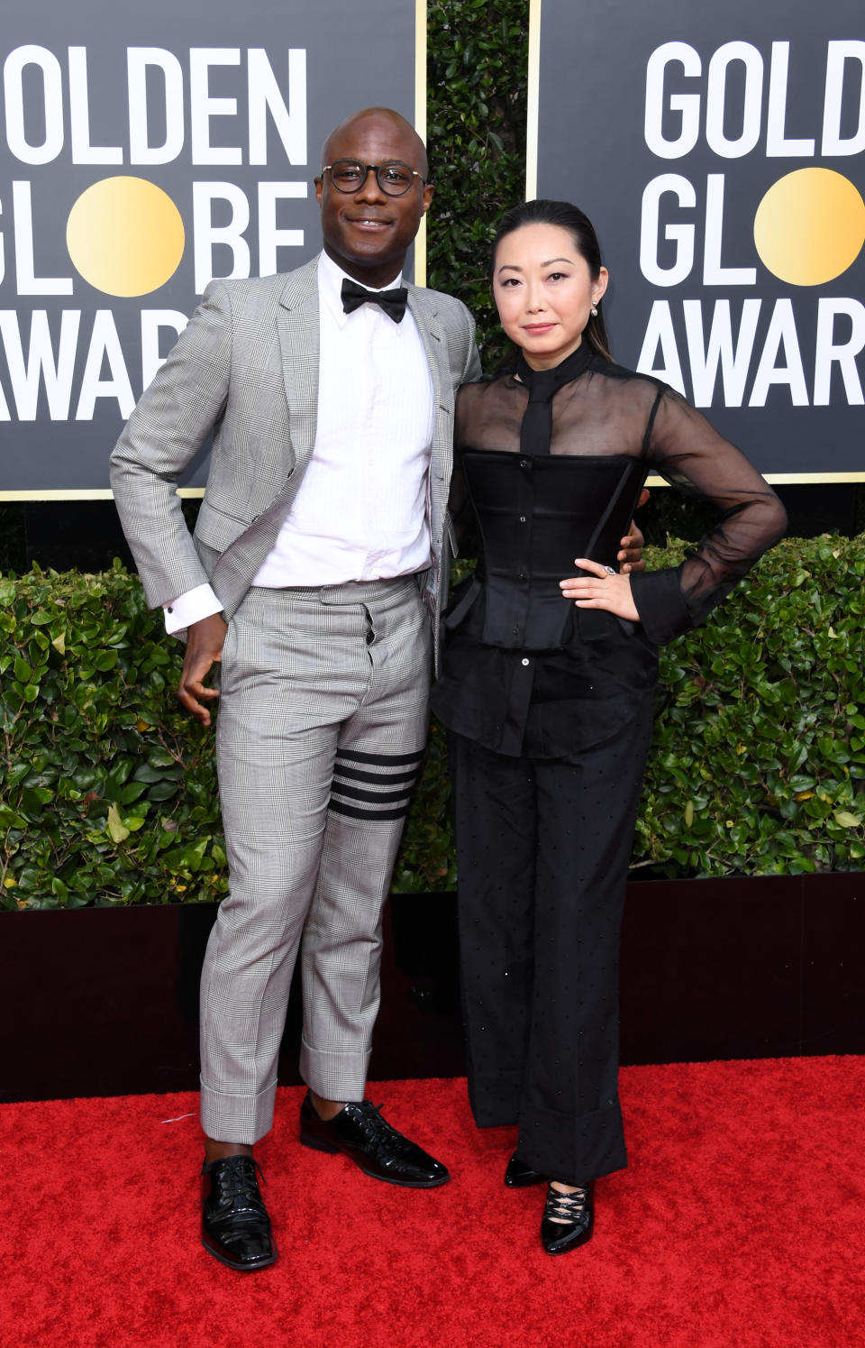 BEVERLY HILLS, CALIFORNIA - JANUARY 05: Barry Jenkins (L) and  Lulu Wang attend the 77th Annual Golden Globe Awards at The Beverly Hilton Hotel on January 05, 2020 in Beverly Hills, California. (Photo by Jon Kopaloff/Getty Images)