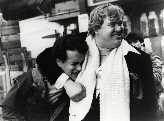 <p>Touchstone/Kobal/Shutterstock</p> Tom Hanks and John Candy in 1984's Splash