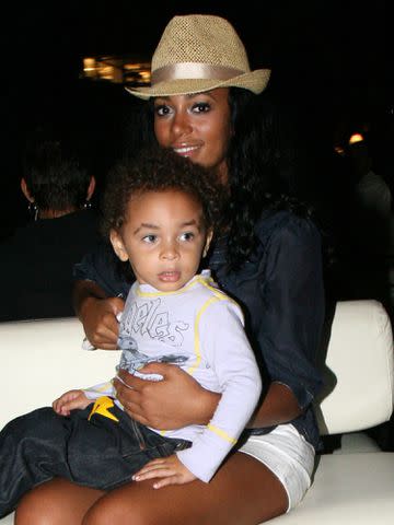 <p>Johnny Nunez/WireImage</p> Solange Knowles and her son Daniel "Julez" Smith Jr. at the 2007 Essence Music Festival on July 6, 2007 in New Orleans, Louisiana.