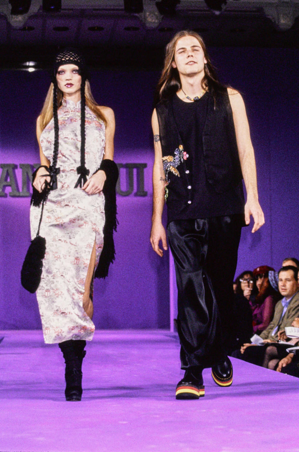 Kate Moss and Zach Siegel are the perfect ‘90s runway couple.