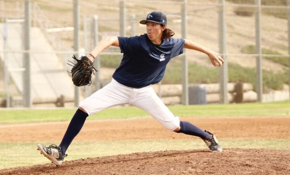 Braden Huber pitched five scoreless innings in Camarillo's 1-0 win over Santa Paula on Wednesday.