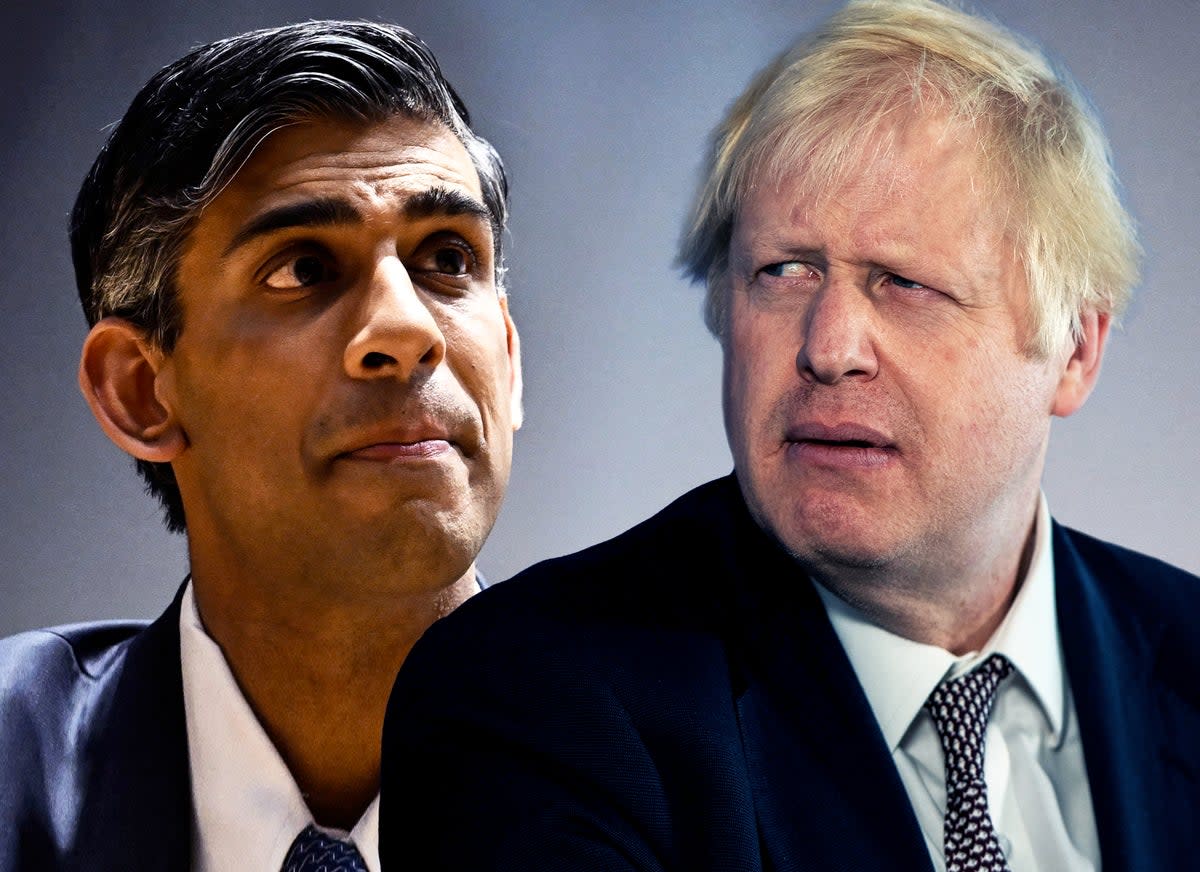 Rishi Sunak hoping to draw a line under ‘Boris madness’, say allies (AFP/Getty)