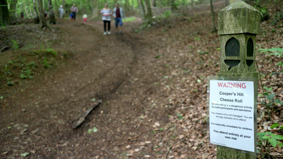 British country sports: cheese rolling