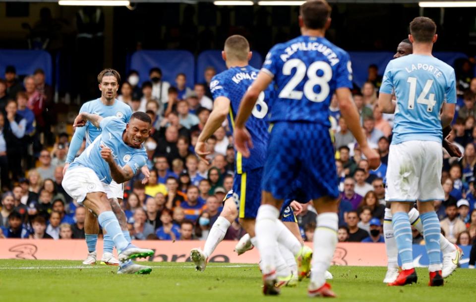 Gabriel Jesus scored the only goal of the game (Action Images via Reuters)