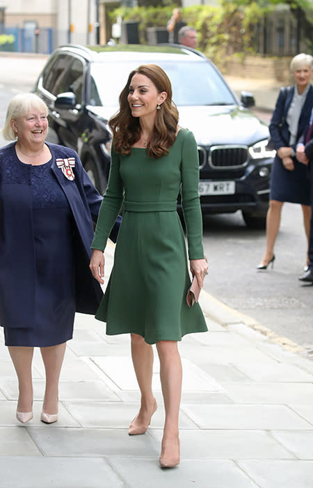 Kate Middleton wows in a glamorous green dress - and wait until
