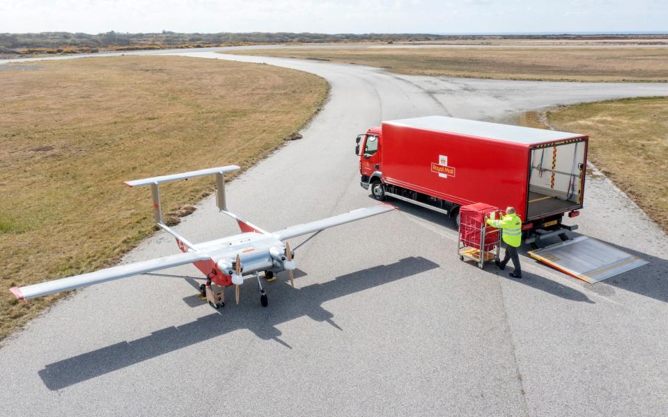  Embargoed to 0001 Monday May 10 Undated handout photo issued by Royal Mail of their new drone programme - Royal Mail