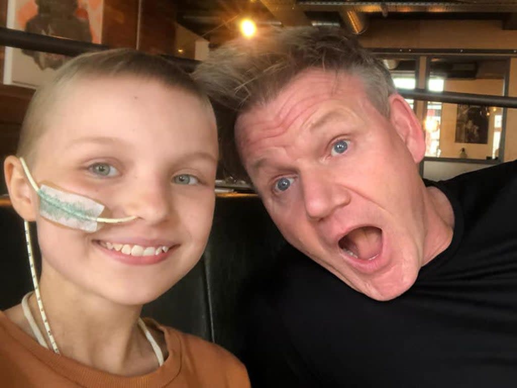 Sophie was able to tick cooking with Gordon Ramsay off her list (Fairall Family)