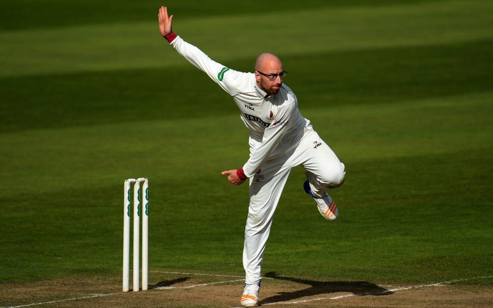 England have called up Somerset's left-arm spinner Jack Leach to replace the injured leg-spinner Mason Crane for the two-Test series against New Zealand - Getty Images Sport