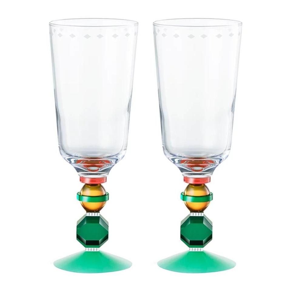 49) Mayfair Crystal Glass - Set Of 2 - Tall
