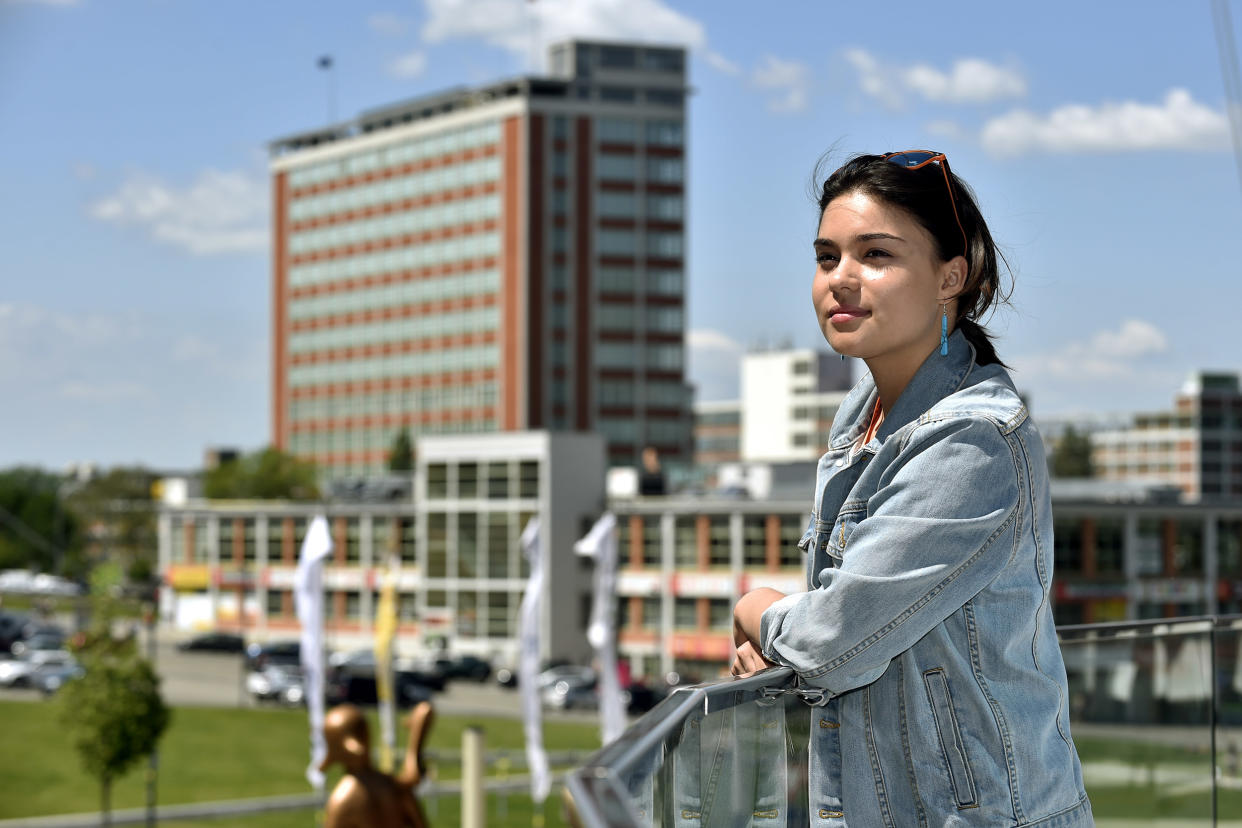 Canadian actress Devery Jacobs poses for photographer during the 57th Zlin international festival of films for children and youth in Zlin, Czech Republic, June 1, 2017. Photo/Dalibor Gluck (CTK via AP Images) (Dalibor Gluck / AP file)