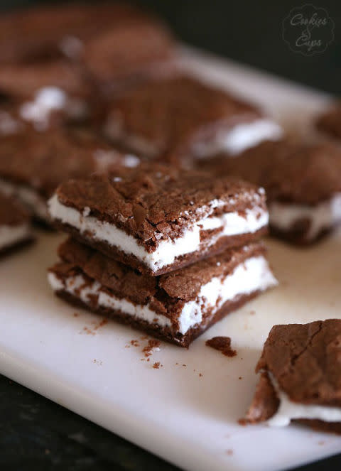 Oreo Cream-Filled Brownies