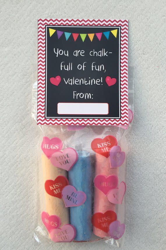 Sidewalk Chalk Valentines