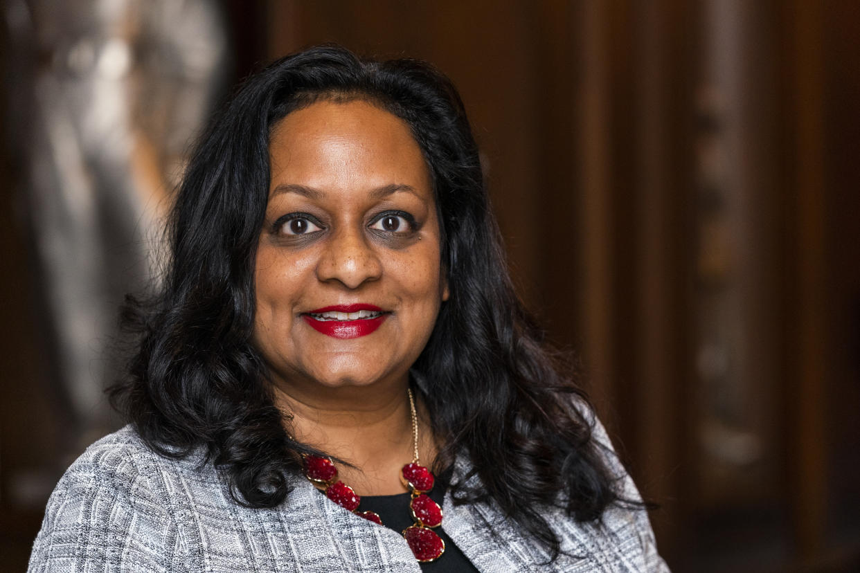 FILE - Environmental Protection Agency Water Director Radhika Fox poses for a portrait in Washington, Friday, July 2, 2021. The EPA on Tuesday, March 14, 2023, proposed limiting the amount of harmful “forever chemicals” in drinking water to the lowest level that tests can detect. (AP Photo/Manuel Balce Ceneta, File)