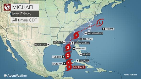 Michael track 10.8 AM