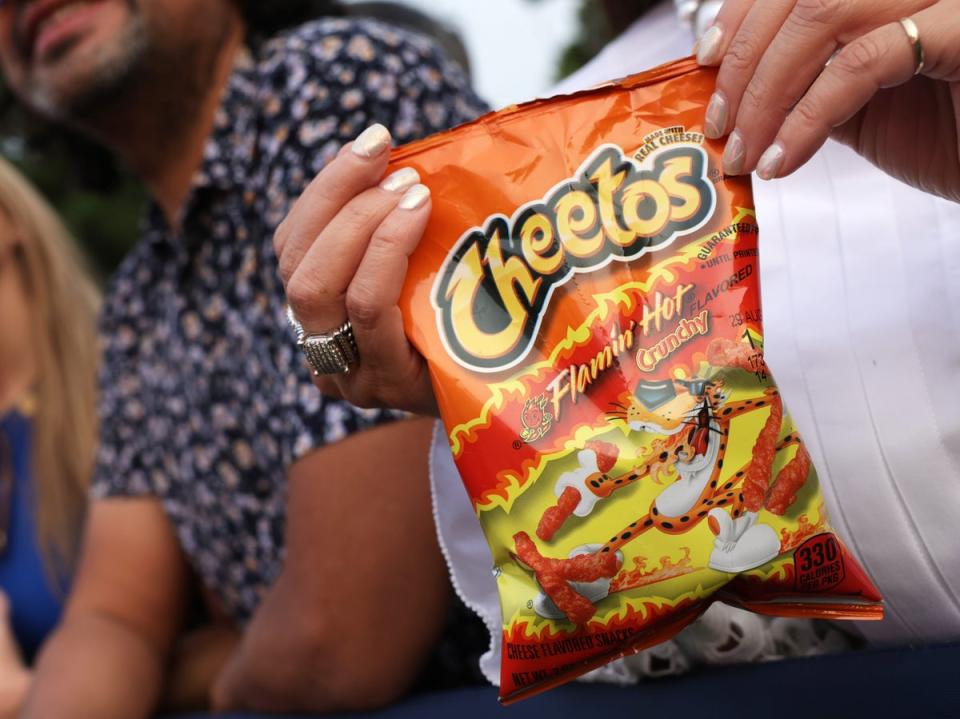 Flamin’ Hot Cheetos could be banned from California schools (Getty)