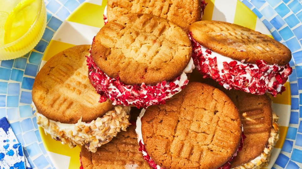 PB&amp;J Ice Cream Sandwiches