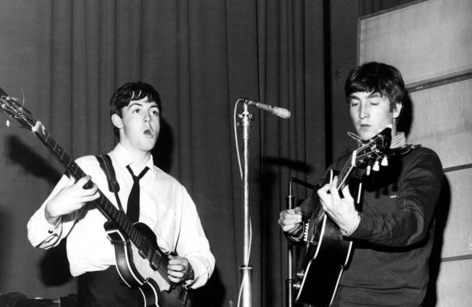 Paul McCartney and John Lennon stock image - Photoshot