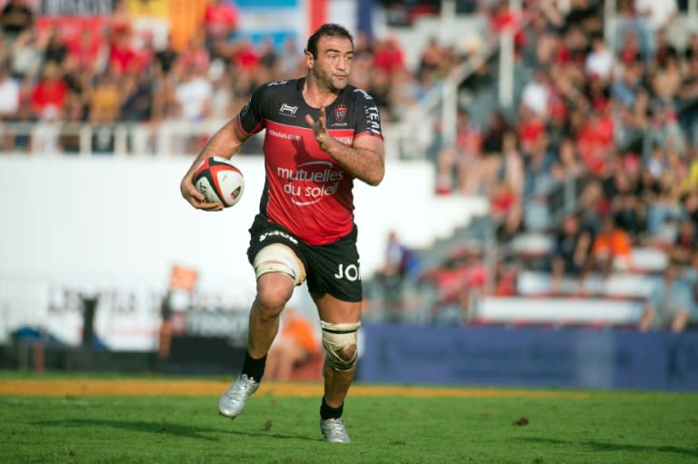 Mamuka Gorgodze, pictured on September 25, 2016, scored a try as Toulon beat Montpellier 28-6 on October 2, 2016