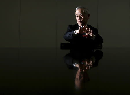 Tokyo Electric Power Co's (TEPCO) President Naomi Hirose speaks during a group interview at the company's headquarters in Tokyo, Japan February 5, 2016. REUTERS/Toru Hanai