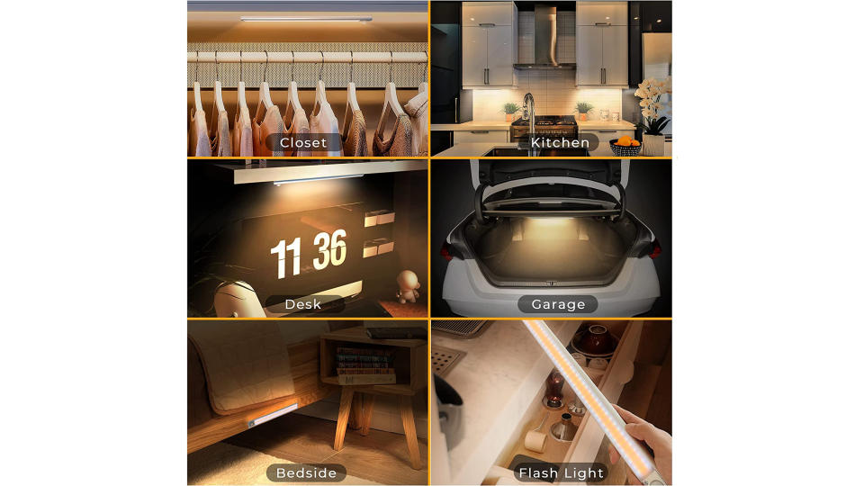 Mertturm 160 LED Rechargeable Wireless Motion Sensor Closet Lights. (Photo: Amazon SG)