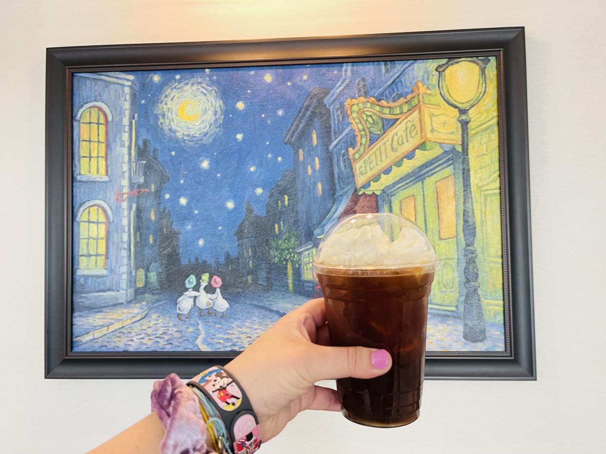 Iced coffee from Le Petit Café at Disney's Riviera Resort is a must-have for hot days in Florida. (Photo: Carly Caramanna)