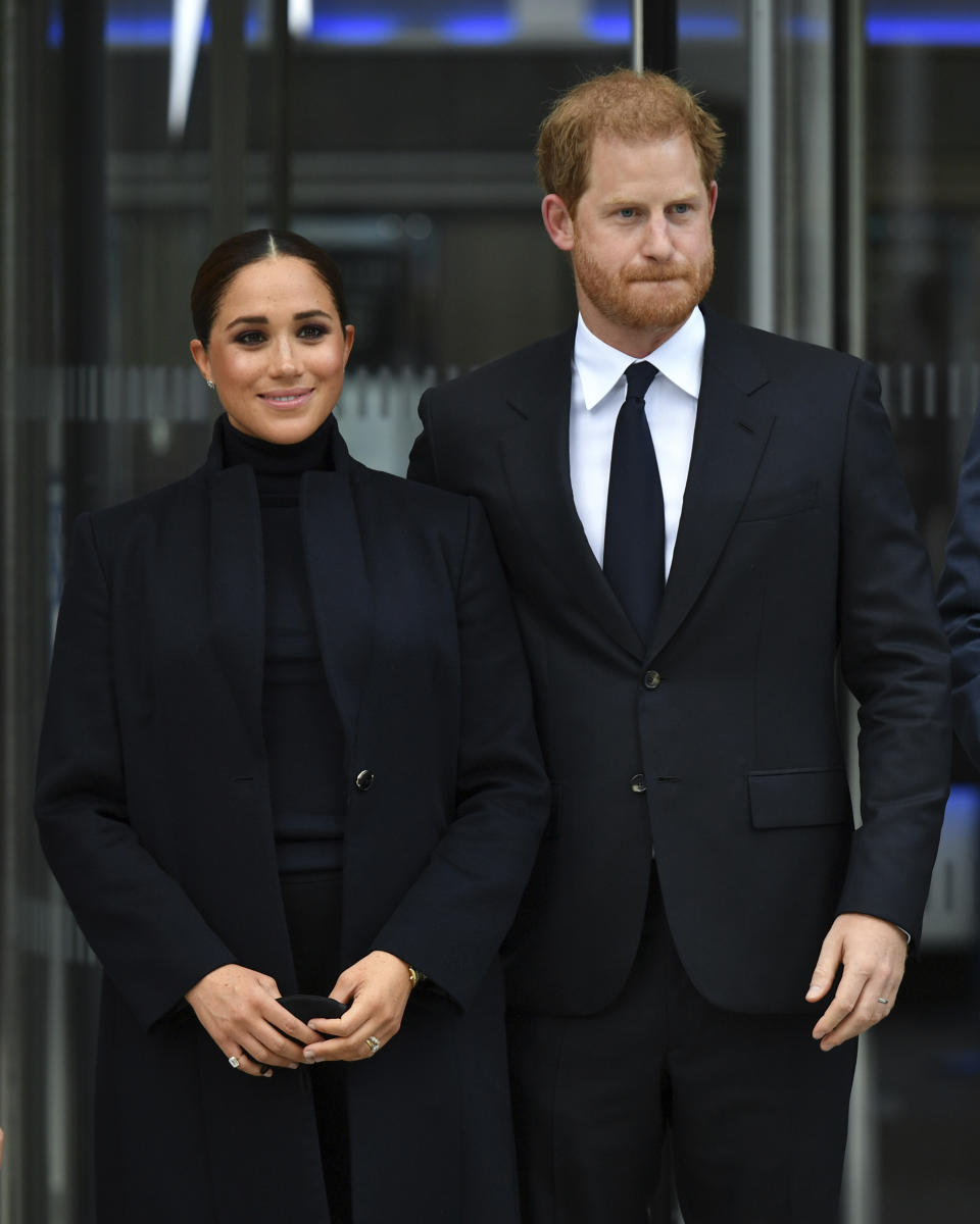 Photo by: NDZ/STAR MAX/IPx 2021 9/23/21 Prince Harry and Meghan, The Duke and Duchess of Sussex visit One World Observatory in New York City.