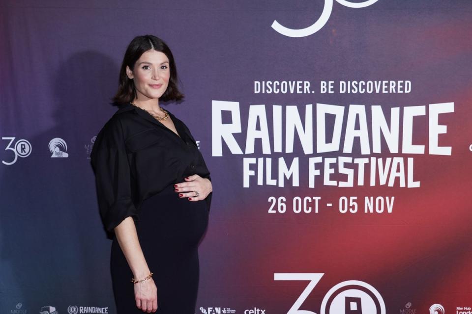 Arterton debuted her baby bump on the red carpet at the Raindance Film Festival in London in November 2022 (PA Wire)