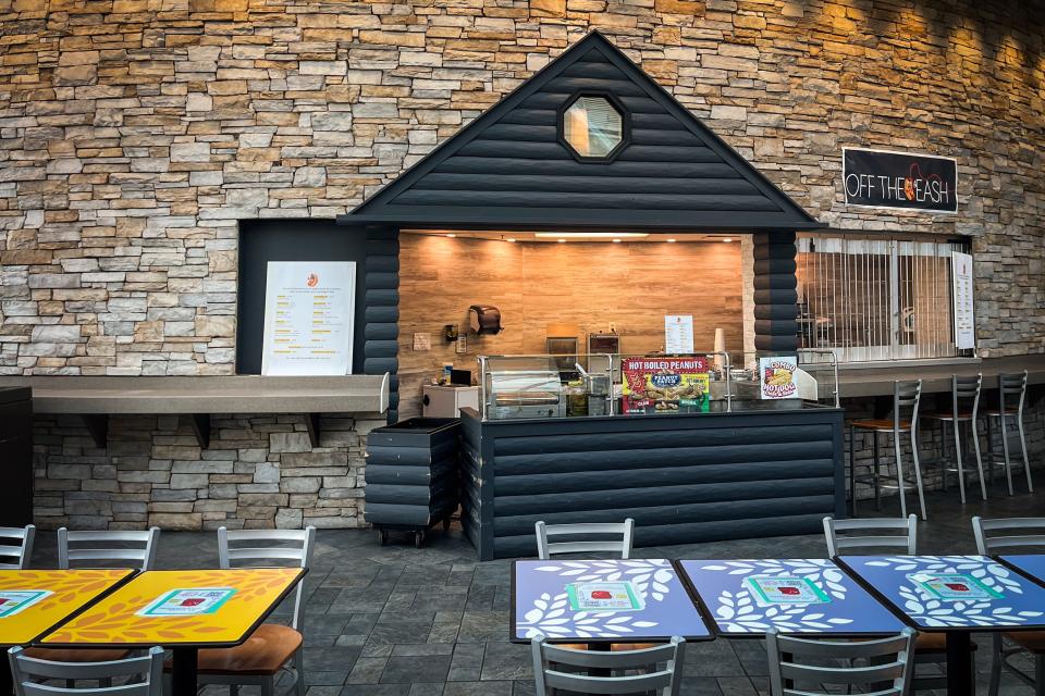 The space that was once the Waffle Cabin is now home to Off The Leash in the food court at the Cross Creek Mall.